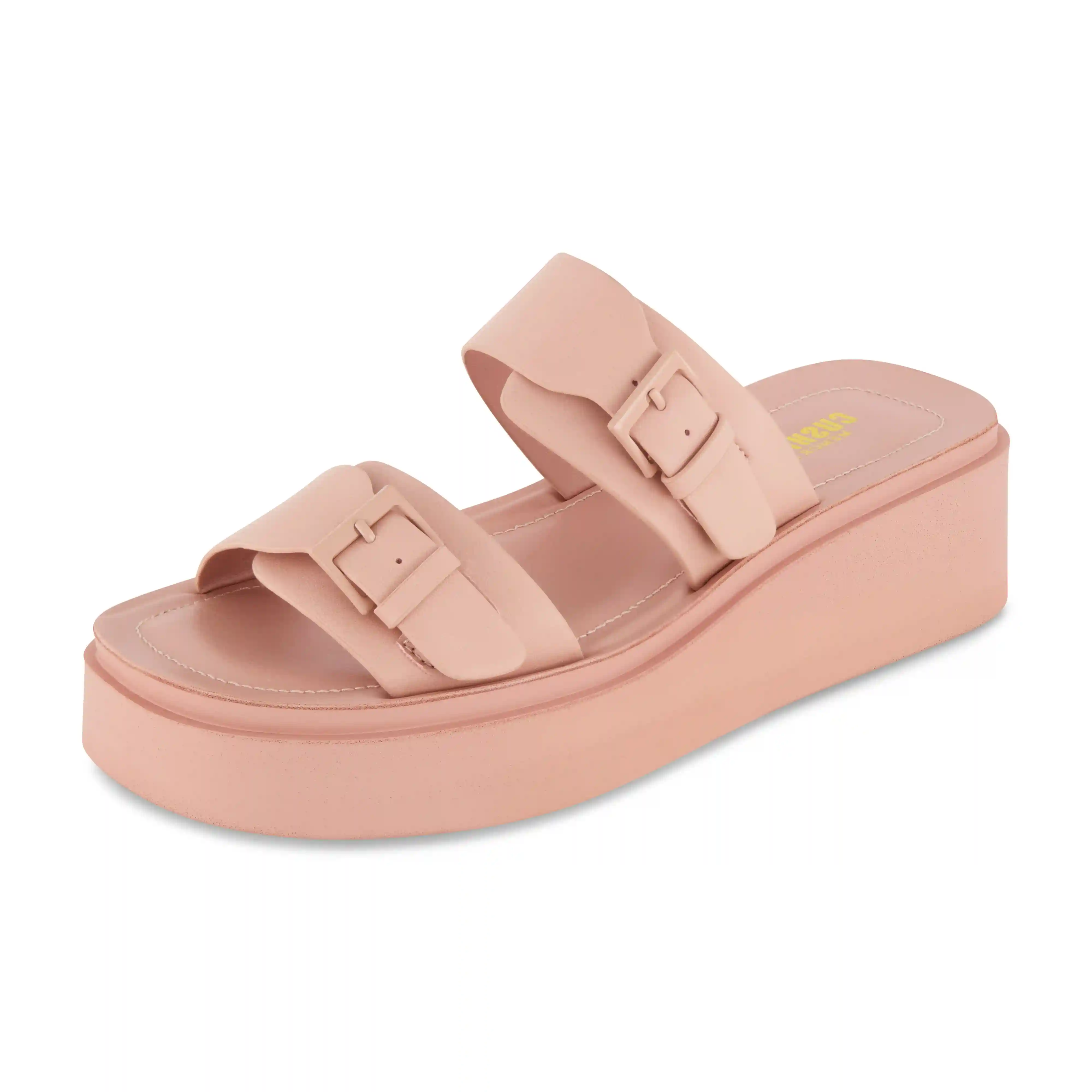 Alternative view of Planet Two Band Platform Sandal
