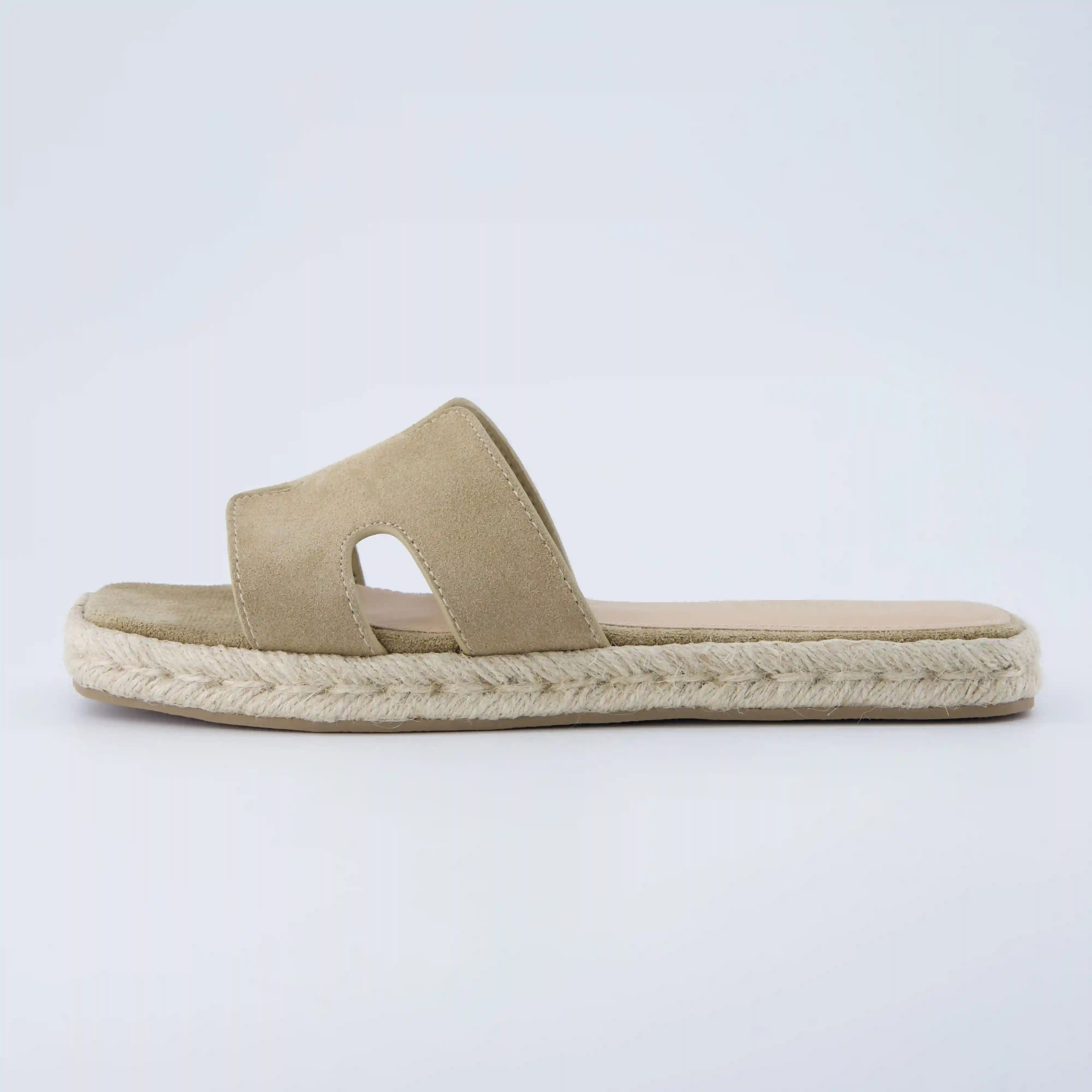 Avocado Espadrille Slide Sandal