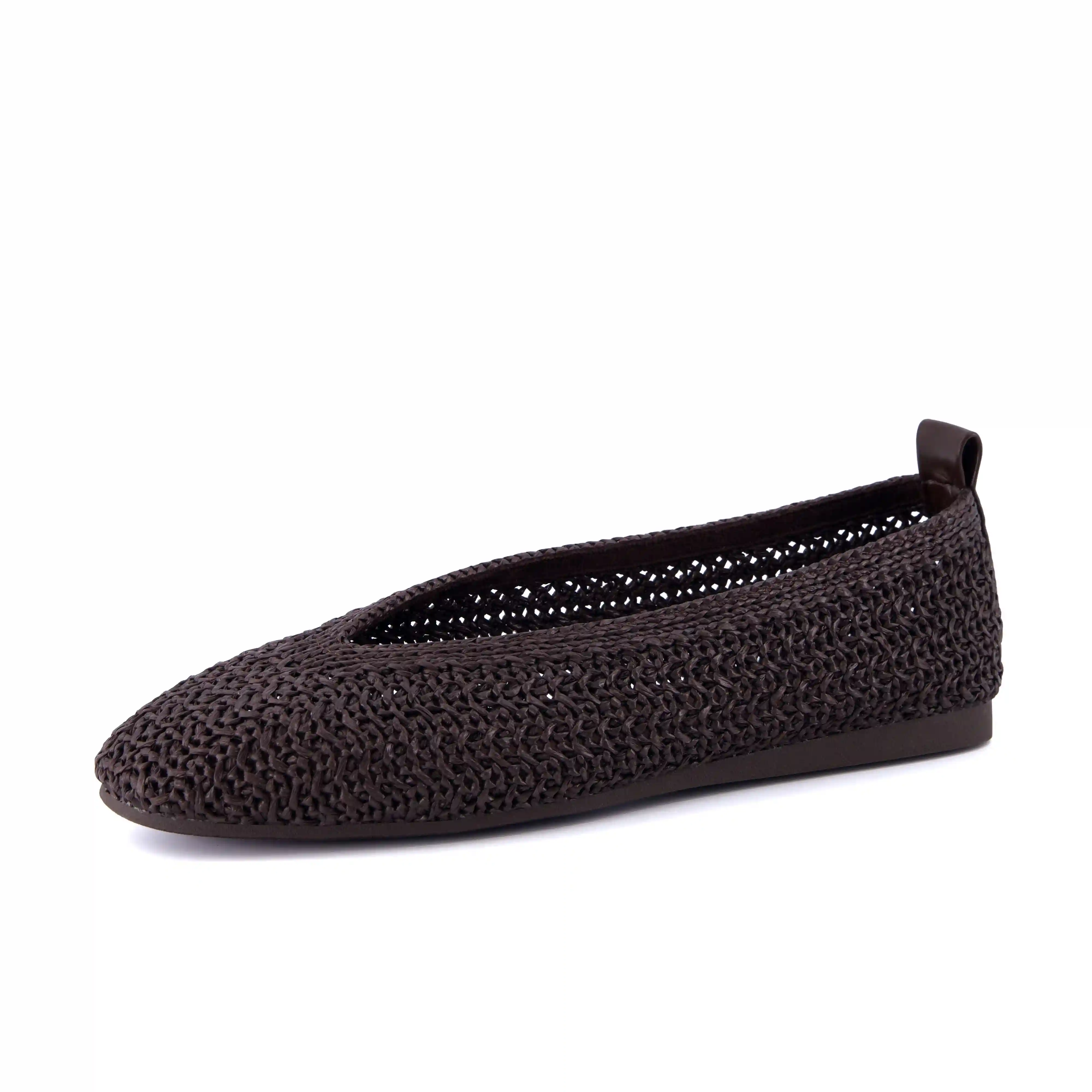 Alternative view of Gilt Woven Ballet Flats