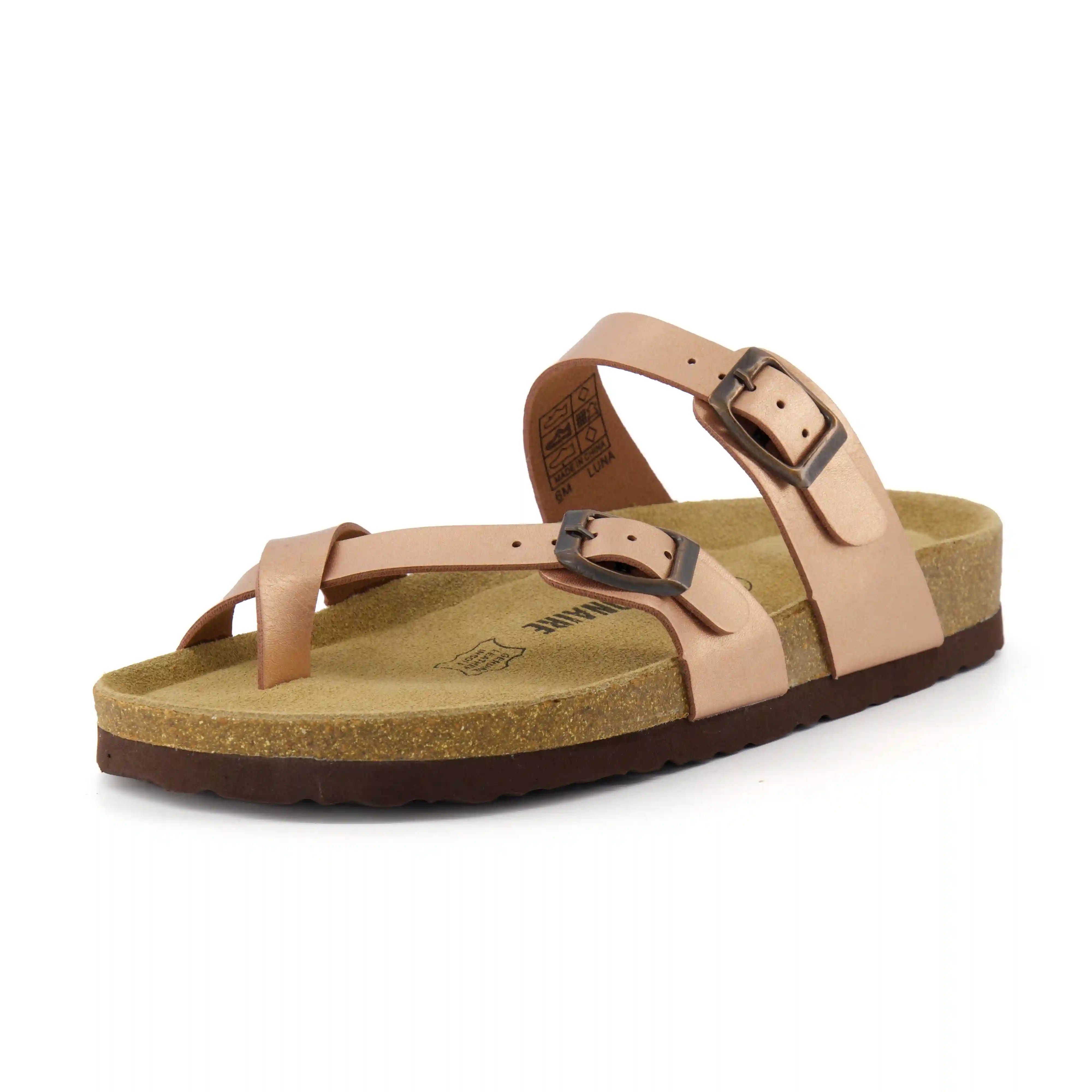 Alternative view of Luna Cork Footbed Sandal Metallics