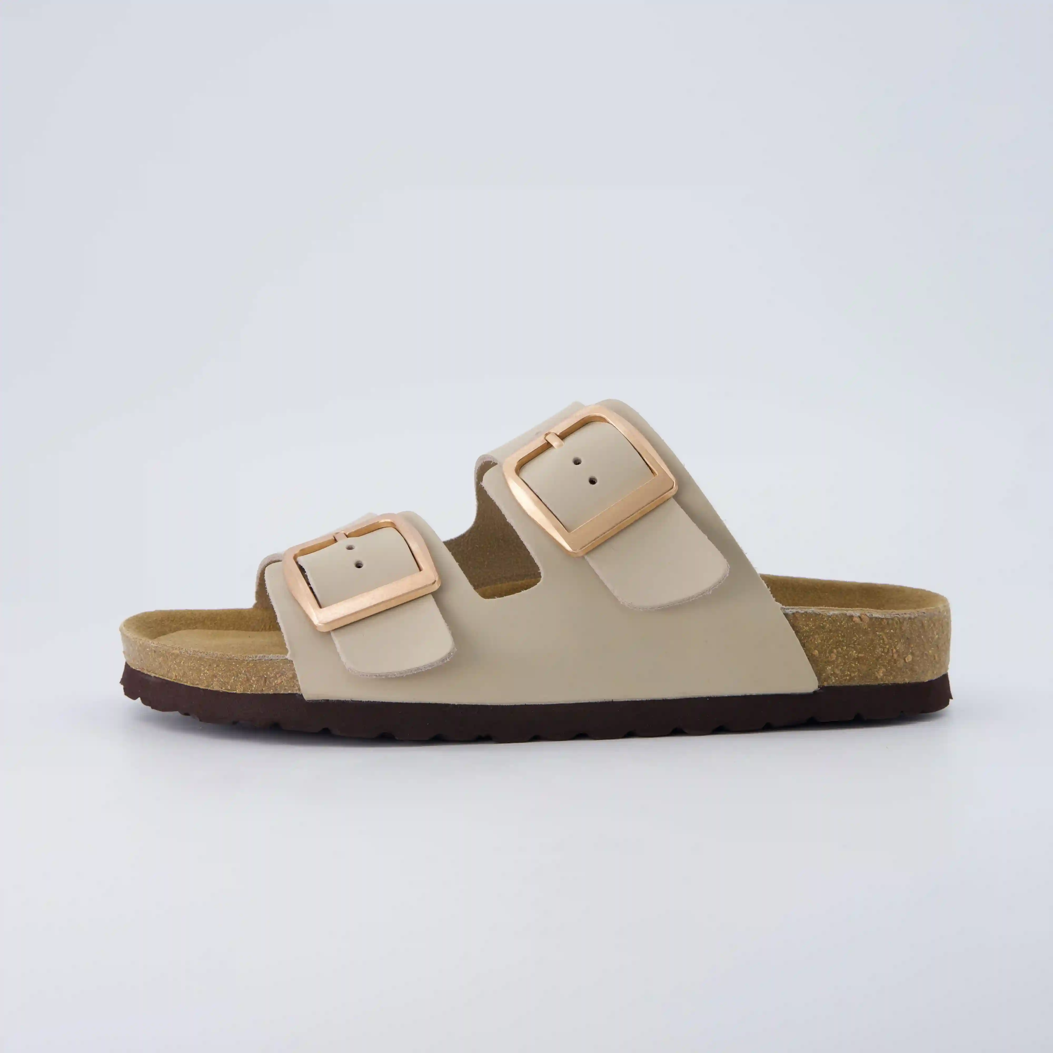 Laz Genuine Suede Slides