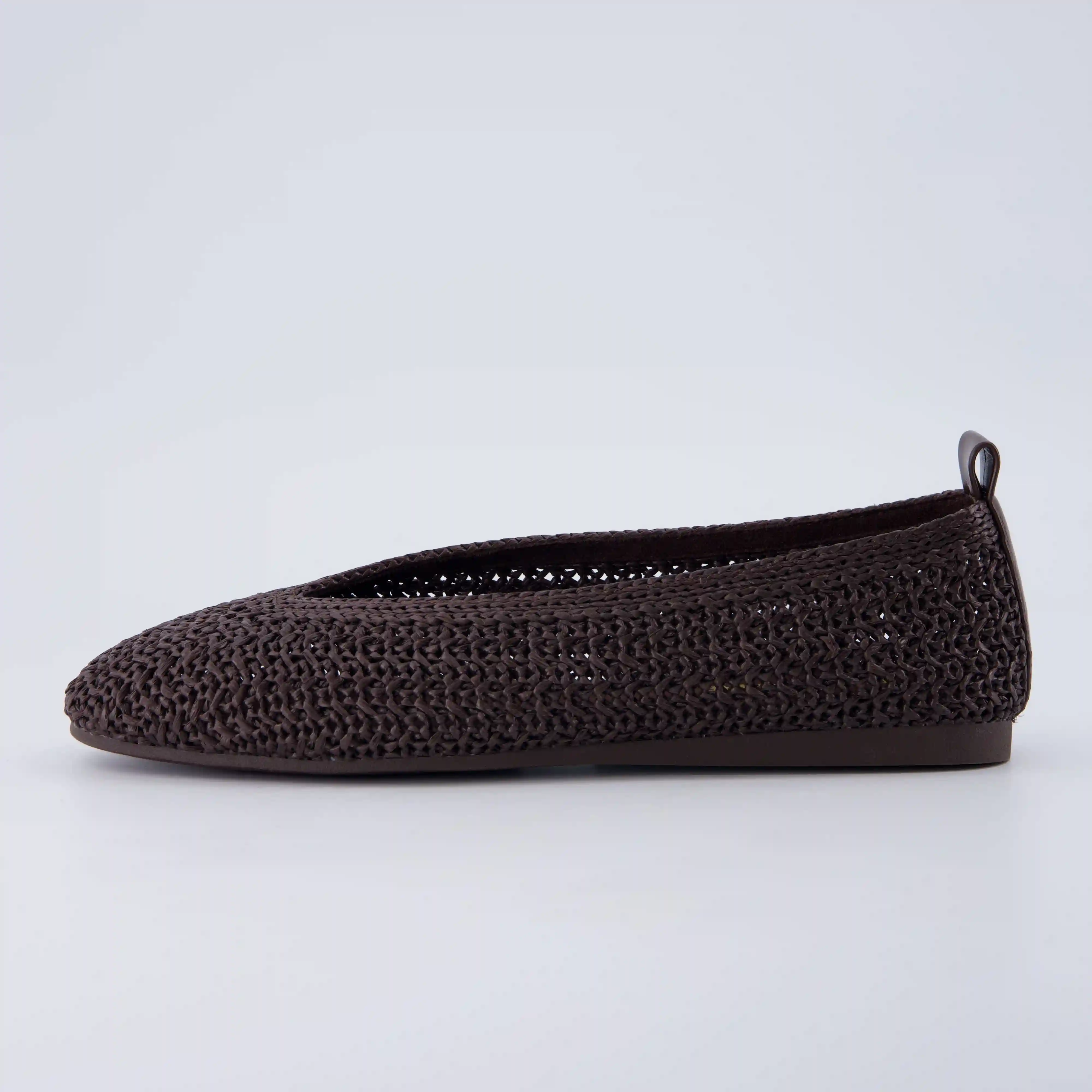 Gilt Woven Ballet Flats