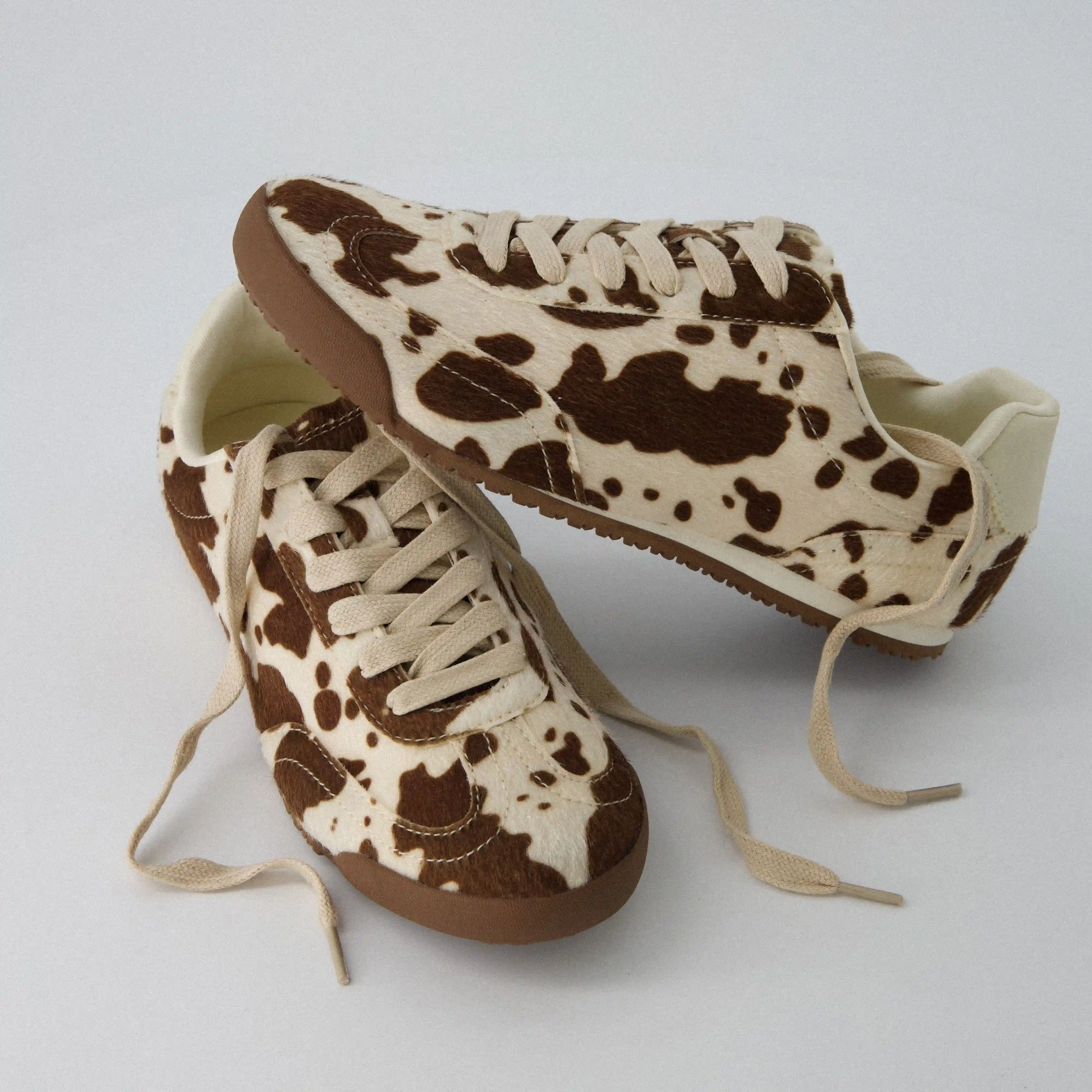 Alternative view of Techno Cow Print Sneakers