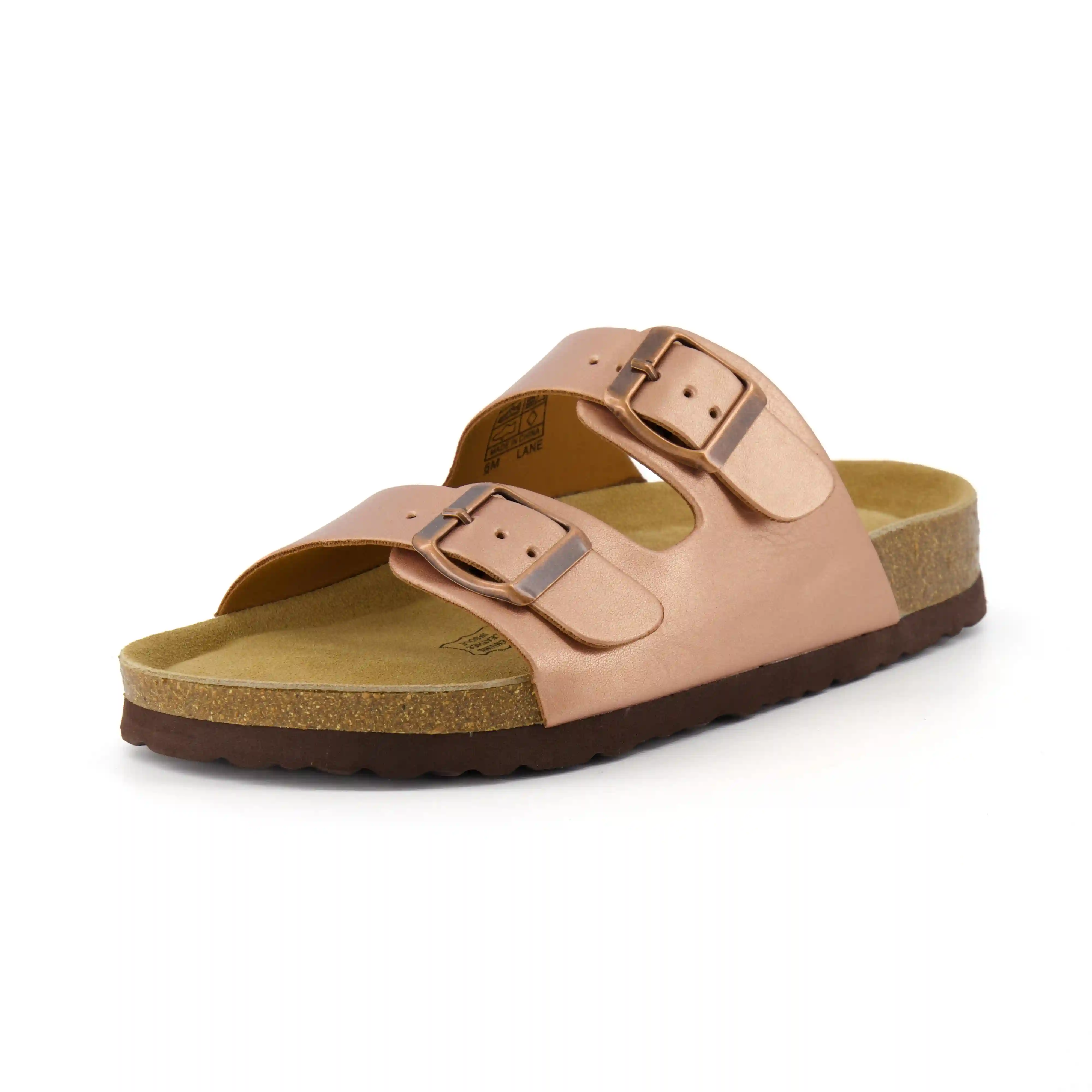Alternative view of Lane Cork Footbed Sandal Metallics