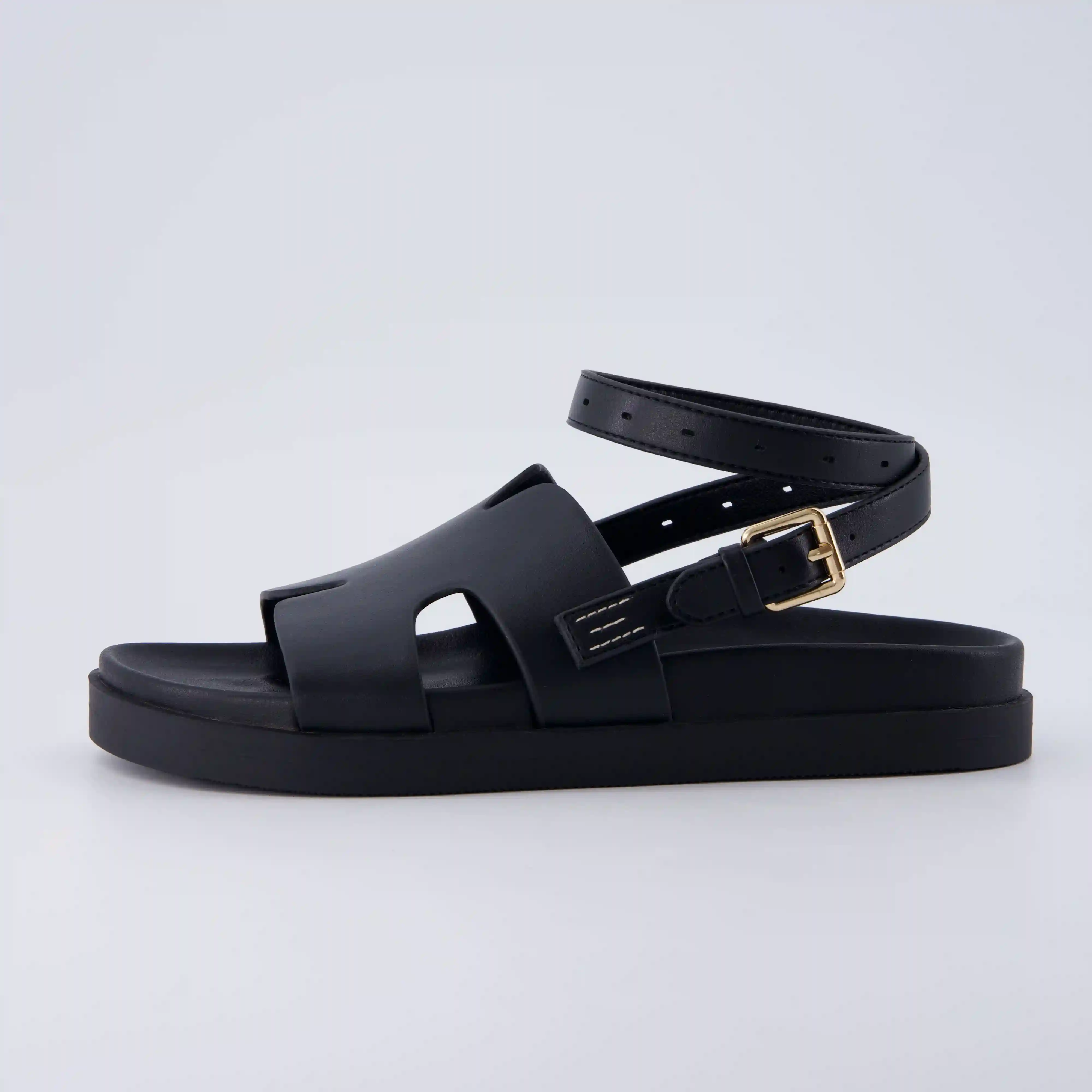 Erika Cut-Out Ankle Wrap Sandals