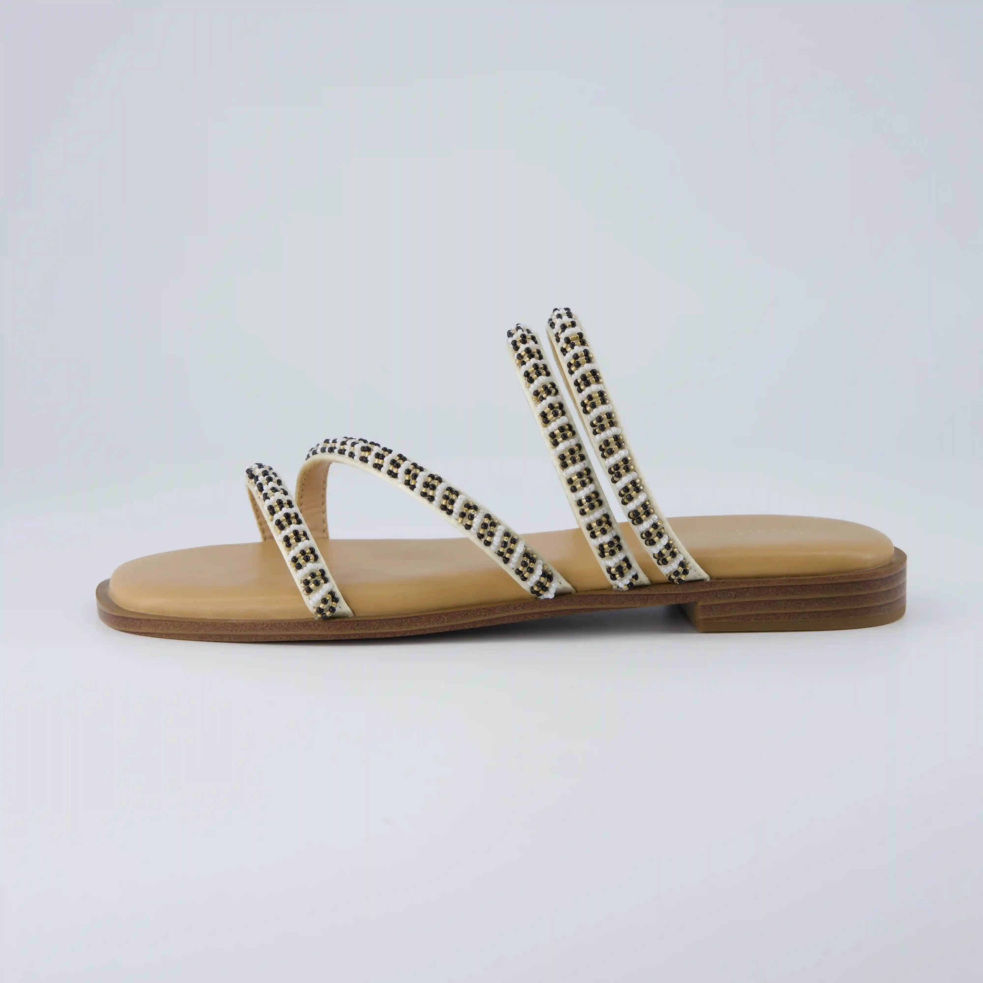 Alternative view of Vivid Beaded Flat Sandal